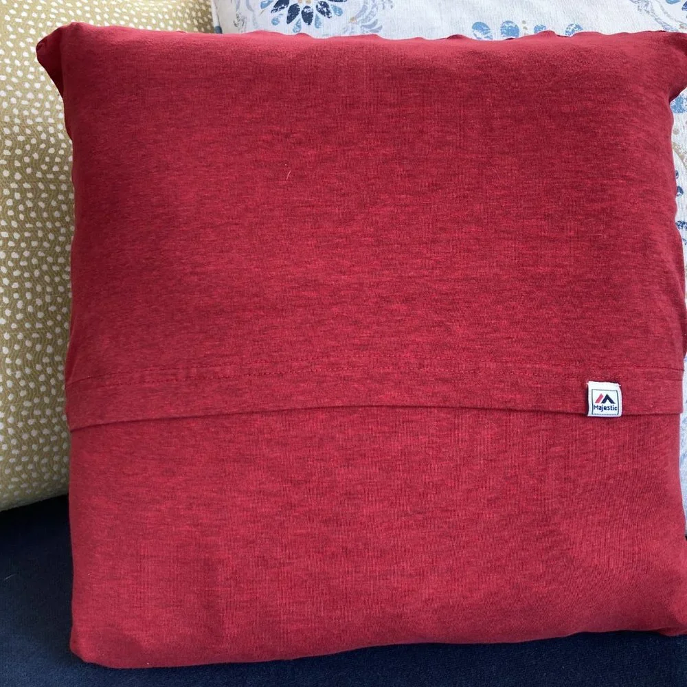 Cincinnati Reds MLB Baseball Handmade upcycled T-shirt 16x16 Throw pillow cover